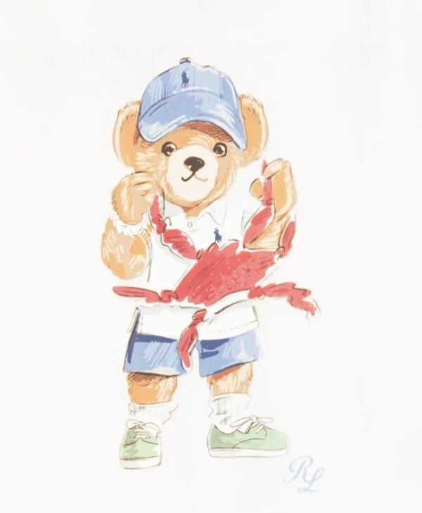 Polo Ralph Lauren pagliaccetto con stampa Polo Bear - immagine 3